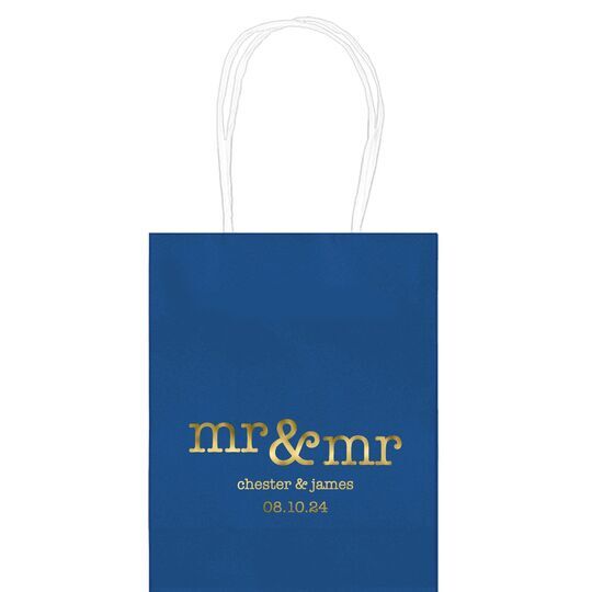 Happy Mr & Mr Mini Twisted Handled Bags
